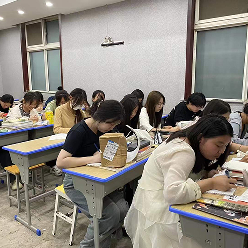 开封凡高画室高考文化课冲刺班学生