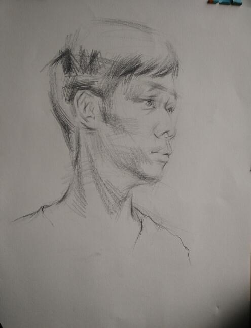 开封凡高画室教您一步一步画素描头像