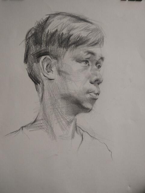 开封凡高画室教您一步一步画素描头像