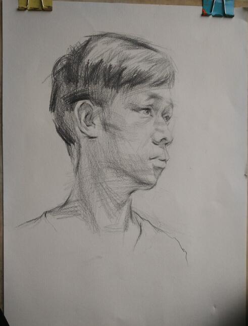 开封凡高画室教您一步一步画素描头像